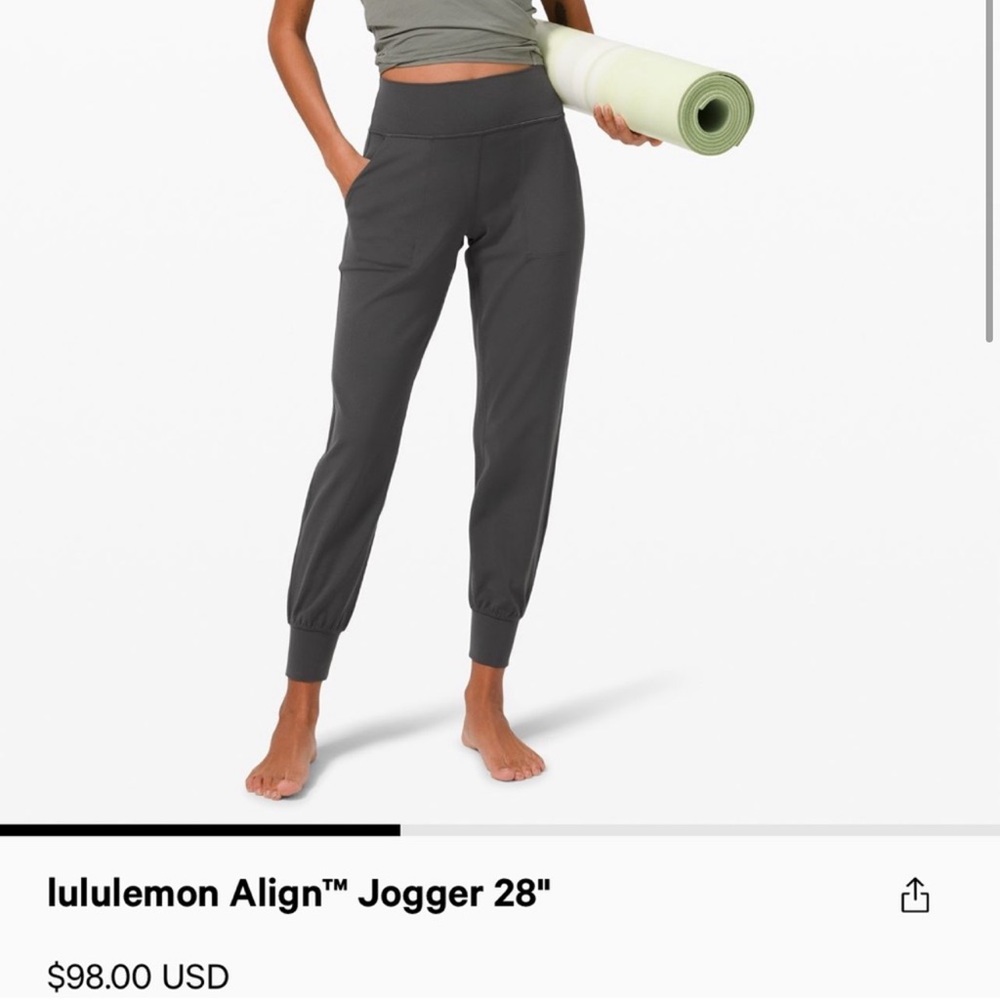 Lululemon Align High Rise Jogger in grey